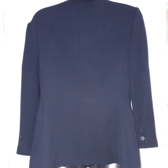 Tahari Arthur S. Levine Black Striped Blazer - S10 - Picture 4 of 6